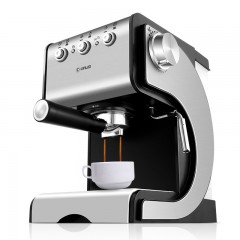 Donlim/东菱 DL-KF500S 咖啡机家用全半自动意式商用蒸汽式打奶泡 不锈钢机身 20帕进口泵浦 双温系统